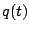 $q(t)$
